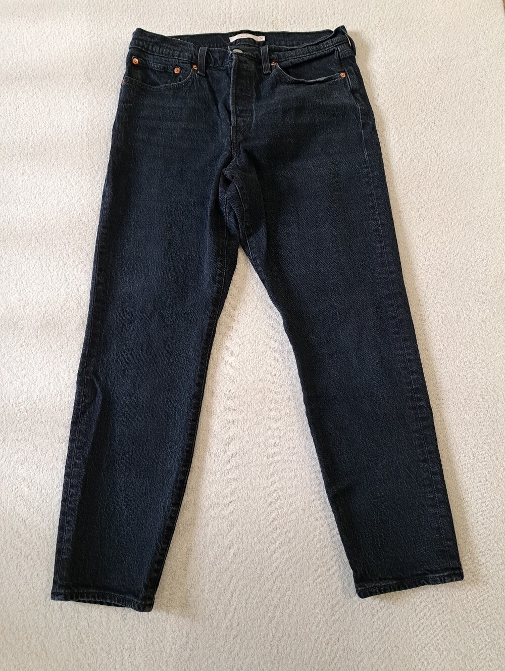 Levi's Wedgie Jeans Women's Size 30 Dark Wash High Rise Straight Leg Button Fly